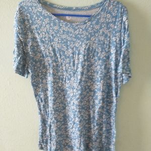 Blue Floral Tee